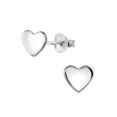 Smooth Heart Earrings