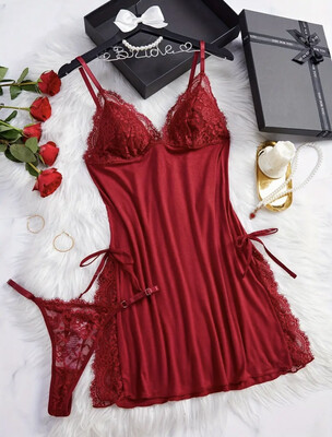 Sexy Lace Lingerie Dress Set