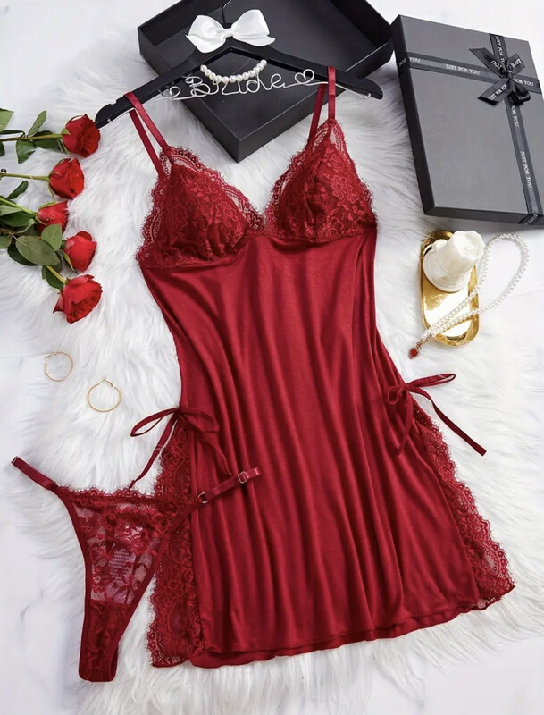 Sexy Lace Lingerie Dress Set