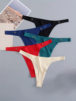 5pcs Seamless Thongs