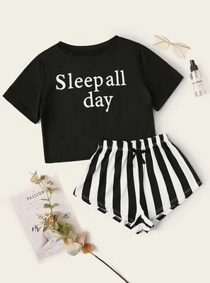 Casual Short Sleeve Loungewear