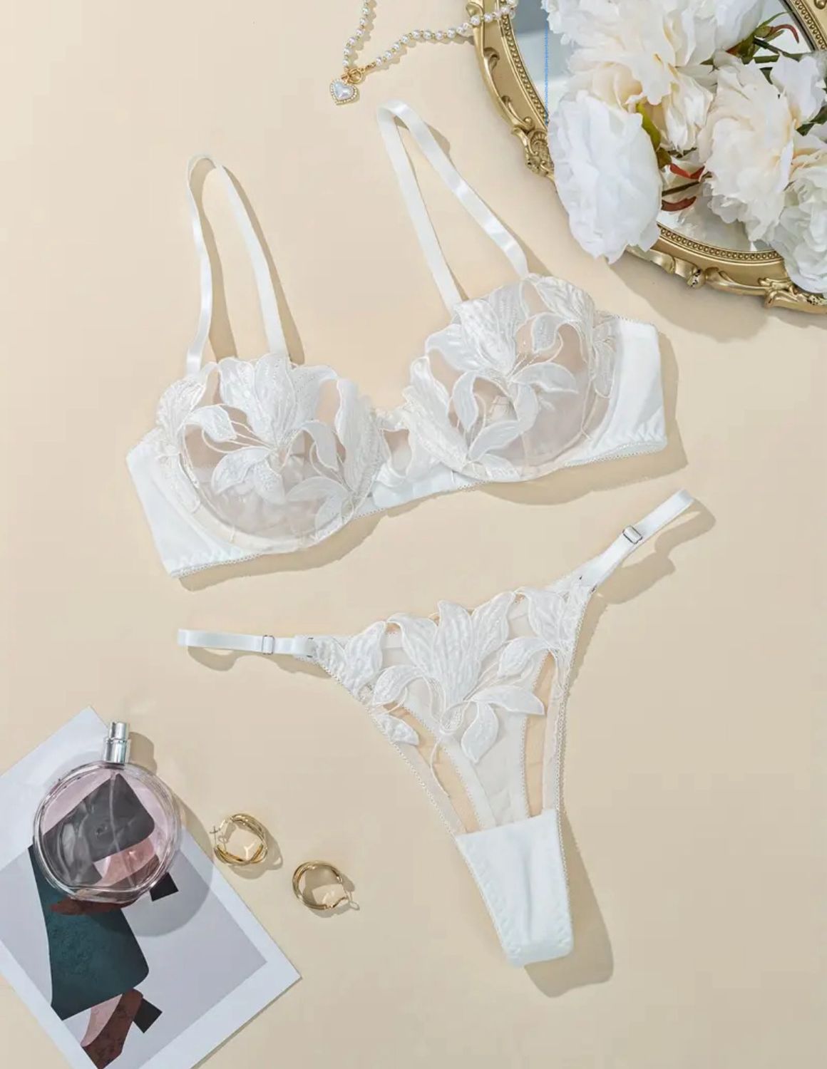 Women’s Sexy Semi-Sheer Lingerie Set