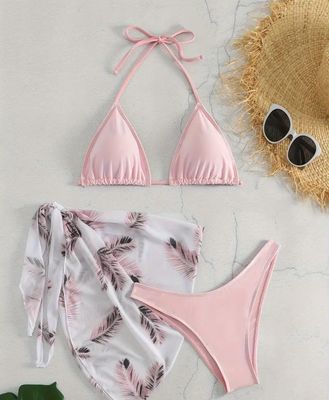 3pc Leaf print Bikini