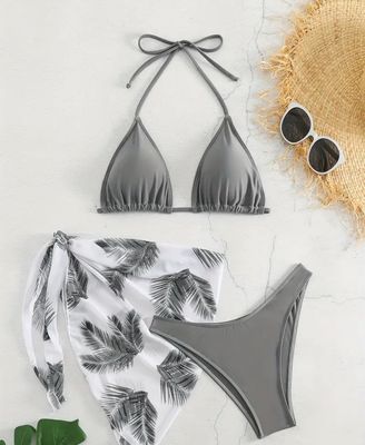 3pc Leaf print Bikini