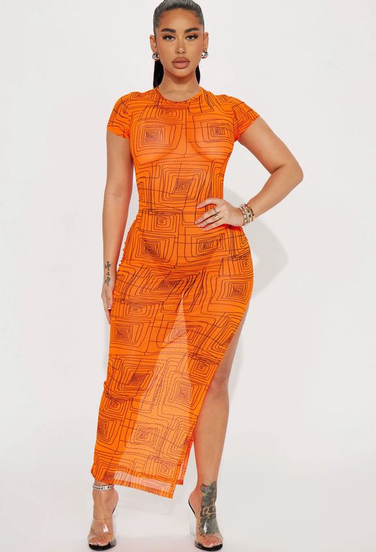 Mesh maxi Dress