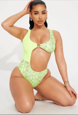 Cutout 1 Piece Swimsuit