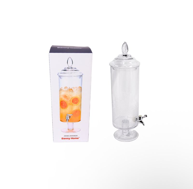 Danny Home Glass Beverage Dispenser Set