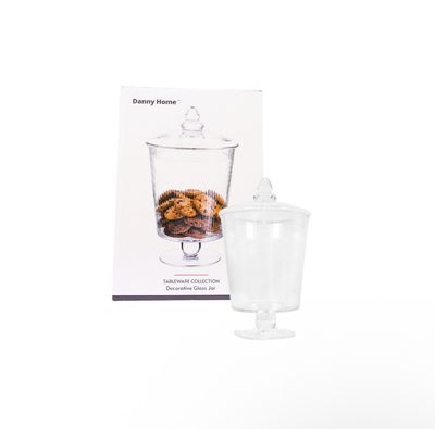 DH 12.5″ GLASS STORAGE JAR #CB-56