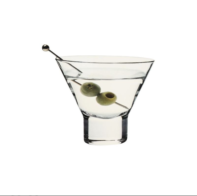 DANNY HOME 5OZ COSMOPOLITAN GLASS SET #CRY02 (2PC)