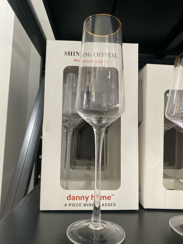 Danny Home 4pcs Champagne Flute Set