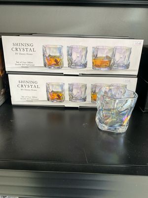 Danny Home 4pcs Transparent Glass Cup Set