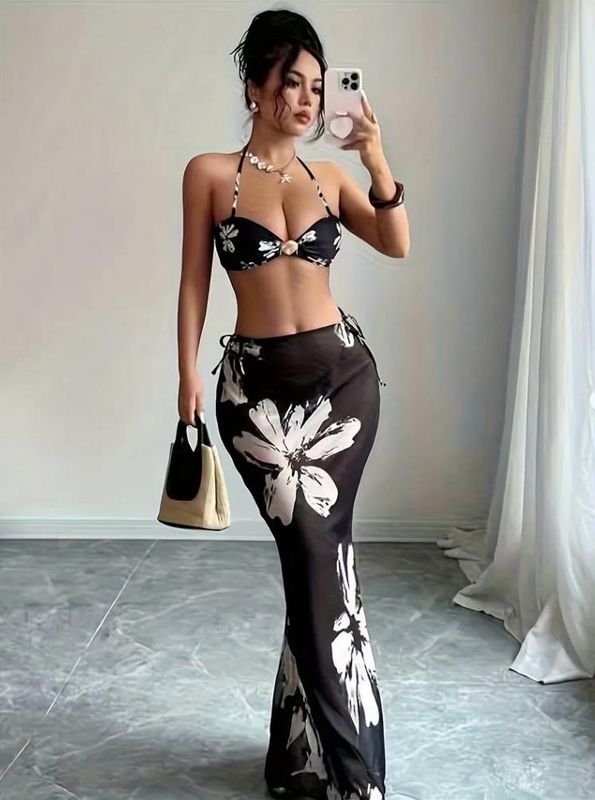 Floral Goddess 3pc Swimsuit