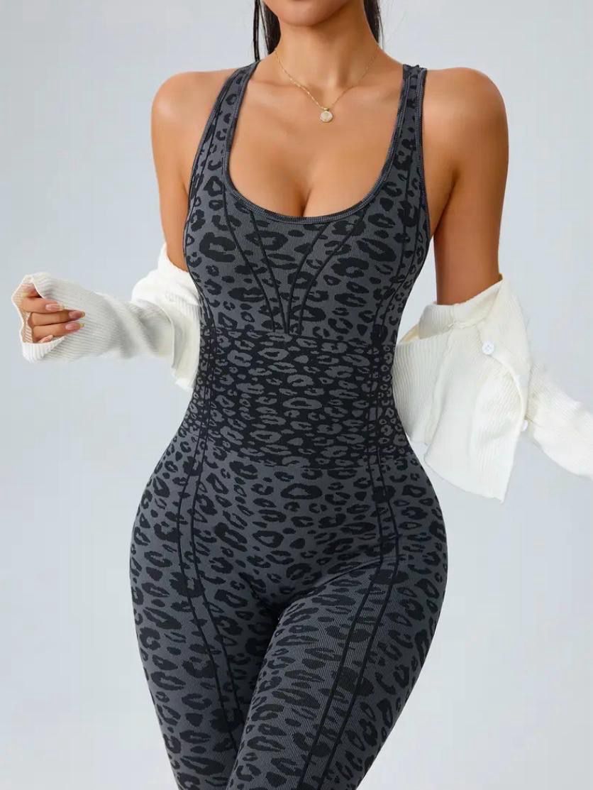 Leopard Print Jumpsuit