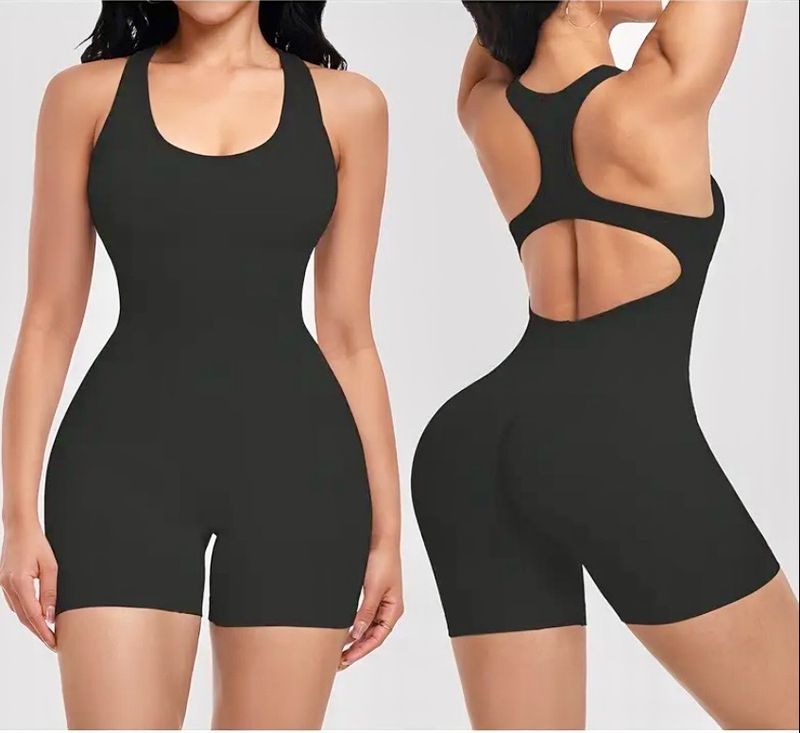 Padded ArmlessYoga Jumpsuit