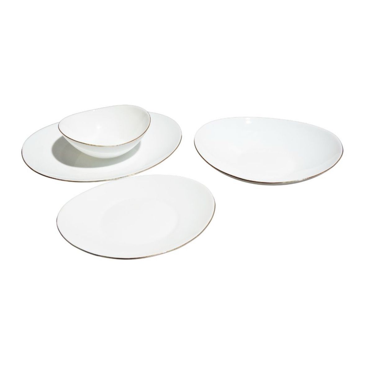 24 PC CERAMIC DINNERWARE SET #LCP24T-G