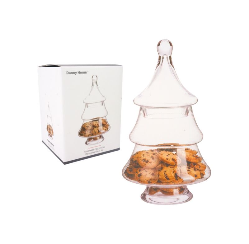 DH 13″ GLASS CANDY STORAGE JAR #CB-63