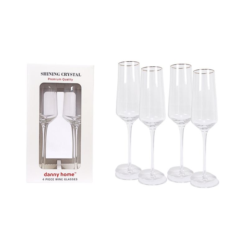 DH 4PC 300ML CHAMPAGNE FLUTE SET