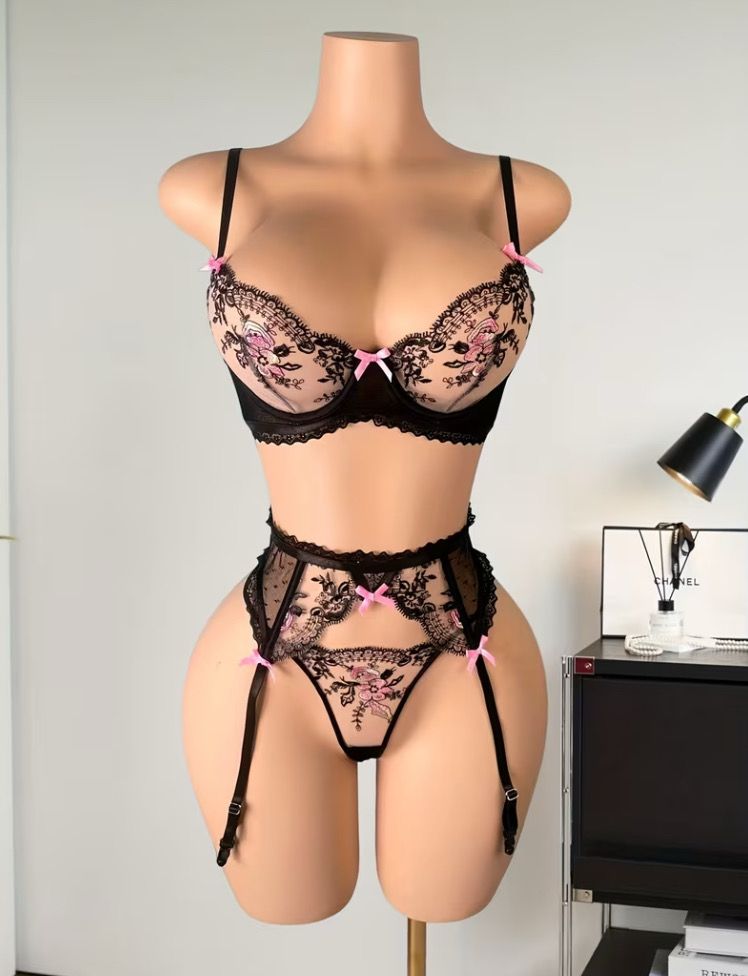 Half Hearted Bow Lingerie Set