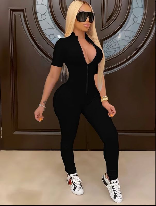 Casual Summer Fitted Jumpsuit