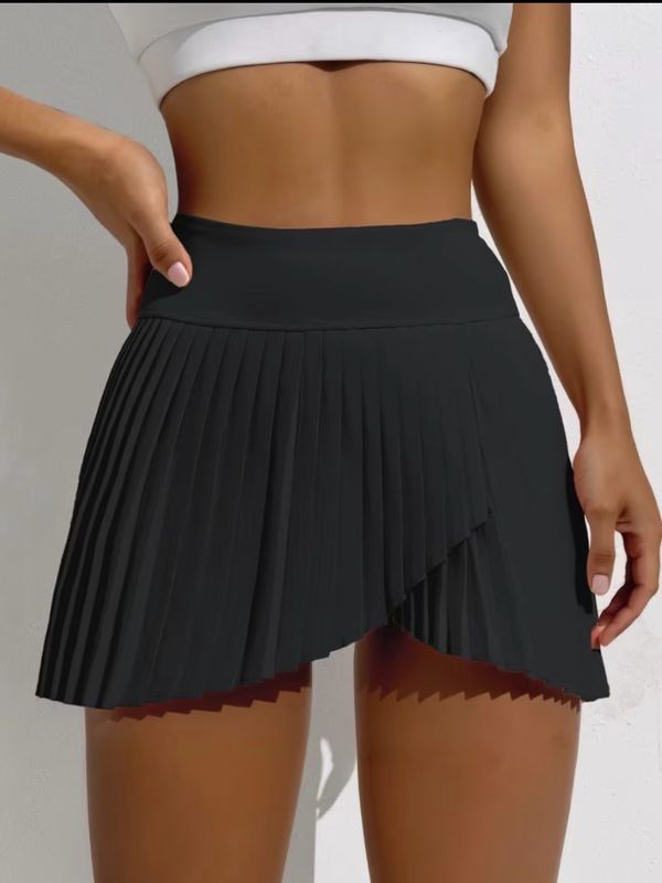 Asymmetrical Pleated Skort