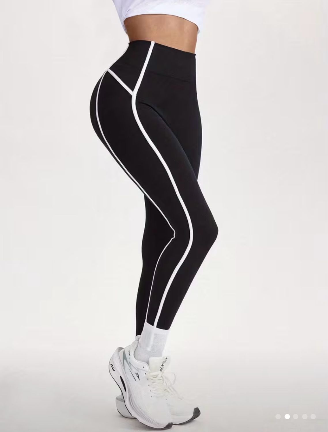 High-waisted Stripe Leggings