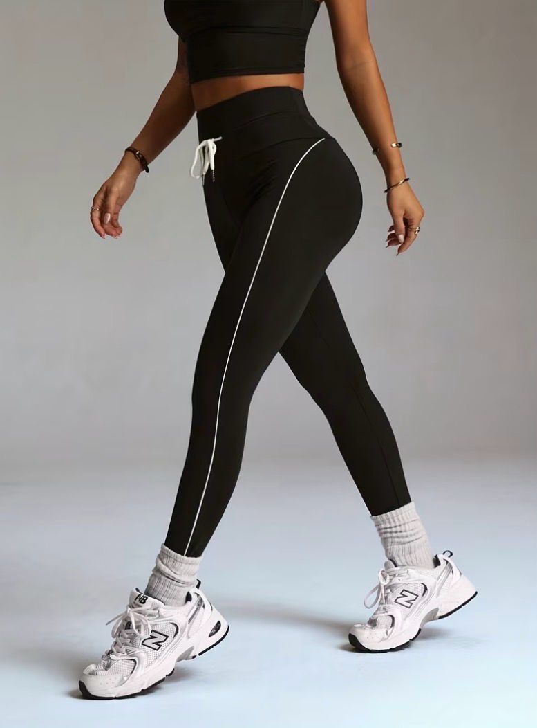 Drawstring High-waisted Legging