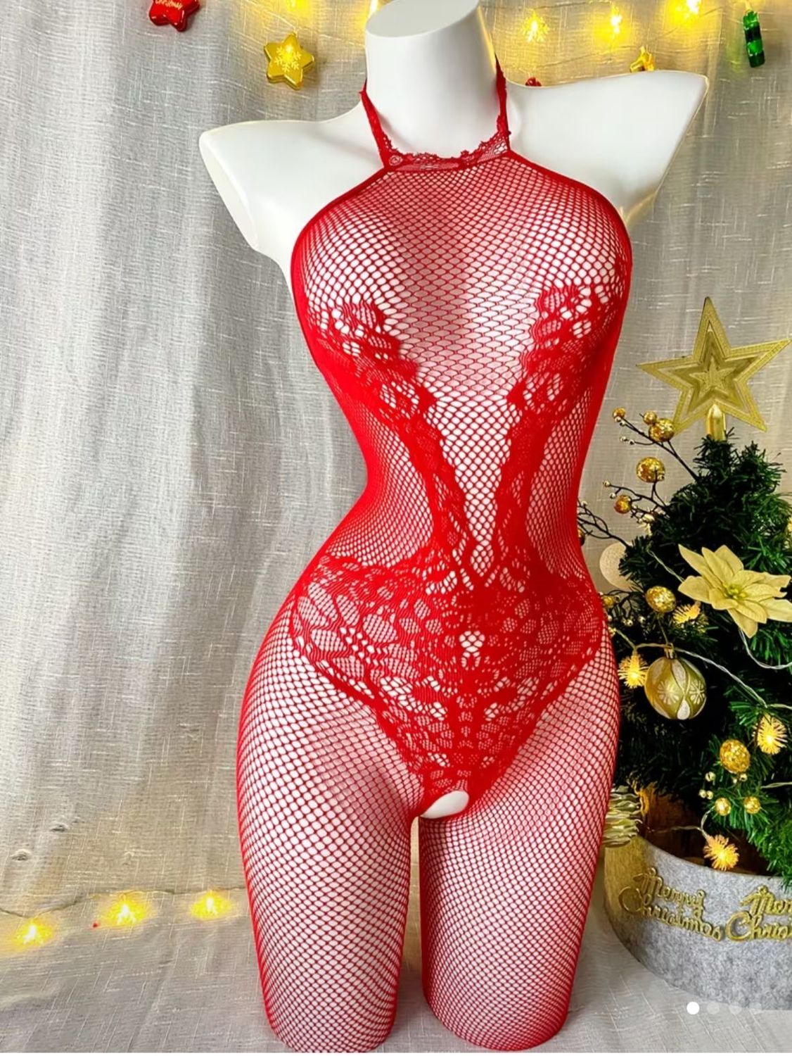 Sexy Crotchless Body Stocking