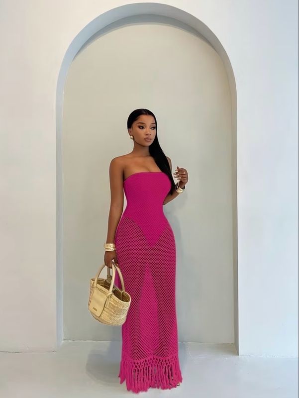 Mesh Castle Tube Dress