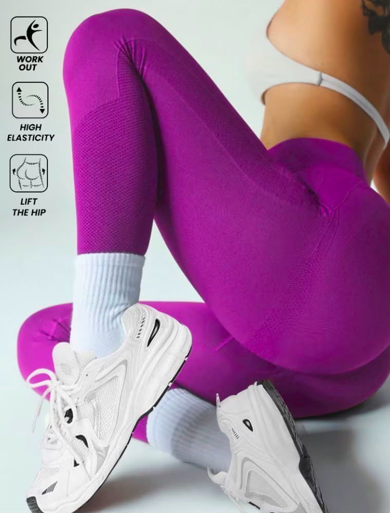 Sweat-Absorbent Quick-Dry Solid Leggings