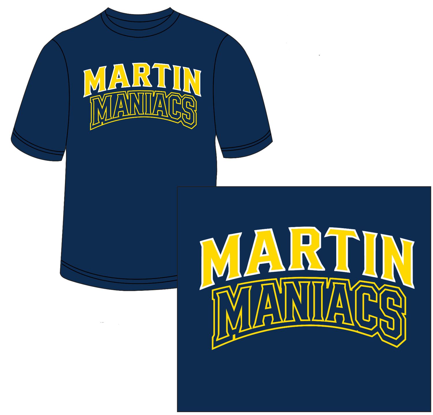 Martin Maniacs NAVY Tee