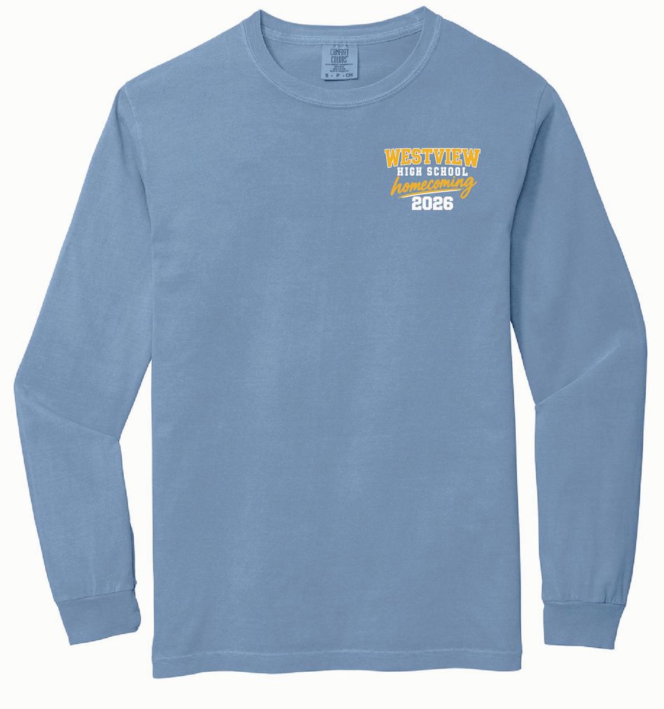 WHS Homecoming 2026 Comfort Colors LONG Sleeve Tee