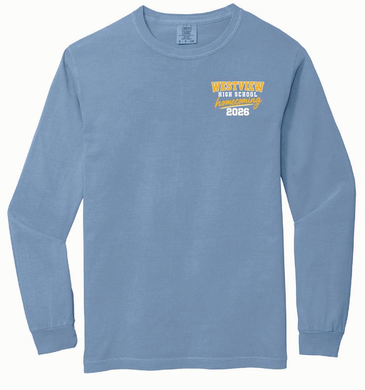 WHS Homecoming 2026 Comfort Colors LONG Sleeve Tee