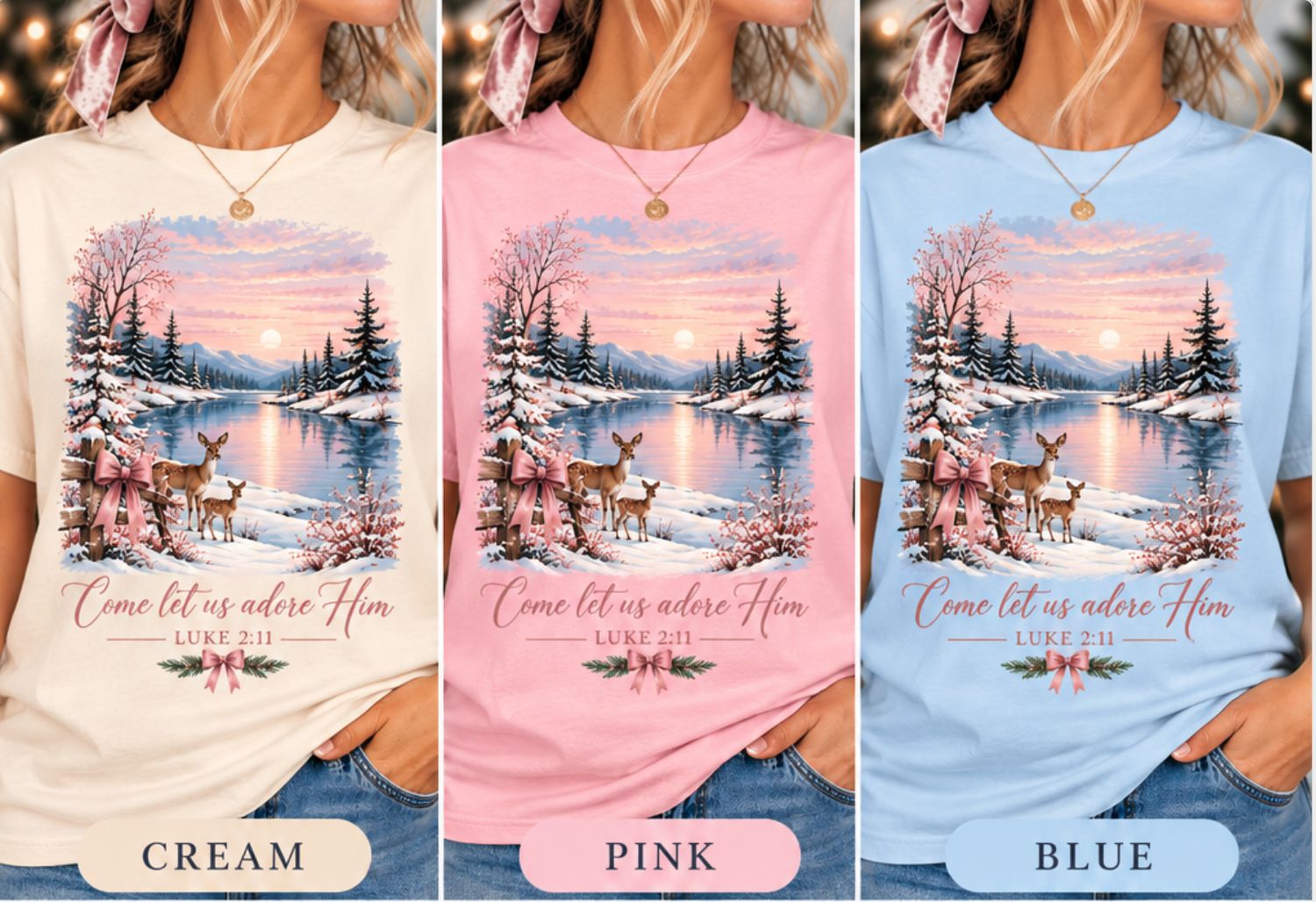 Deer Scene COMFORT COLORS Tee