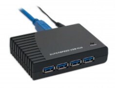 USB hub, 4 port, black, p/n 415-0009 r3