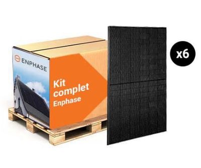 Devis Kit solaire complet 3000Wc avec 6 panneaux photovoltaïques SUNPOWER + micro onduleur ENPHASE + installation complète (Toitures en tuiles mécaniques)