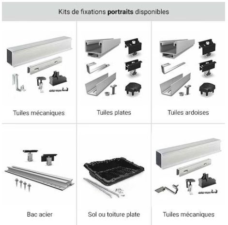 Devis Kit solaire complet 3000Wc avec 6 panneaux photovoltaïques SUNPOWER + micro onduleur ENPHASE + installation complète (Toitures en tuiles mécaniques)