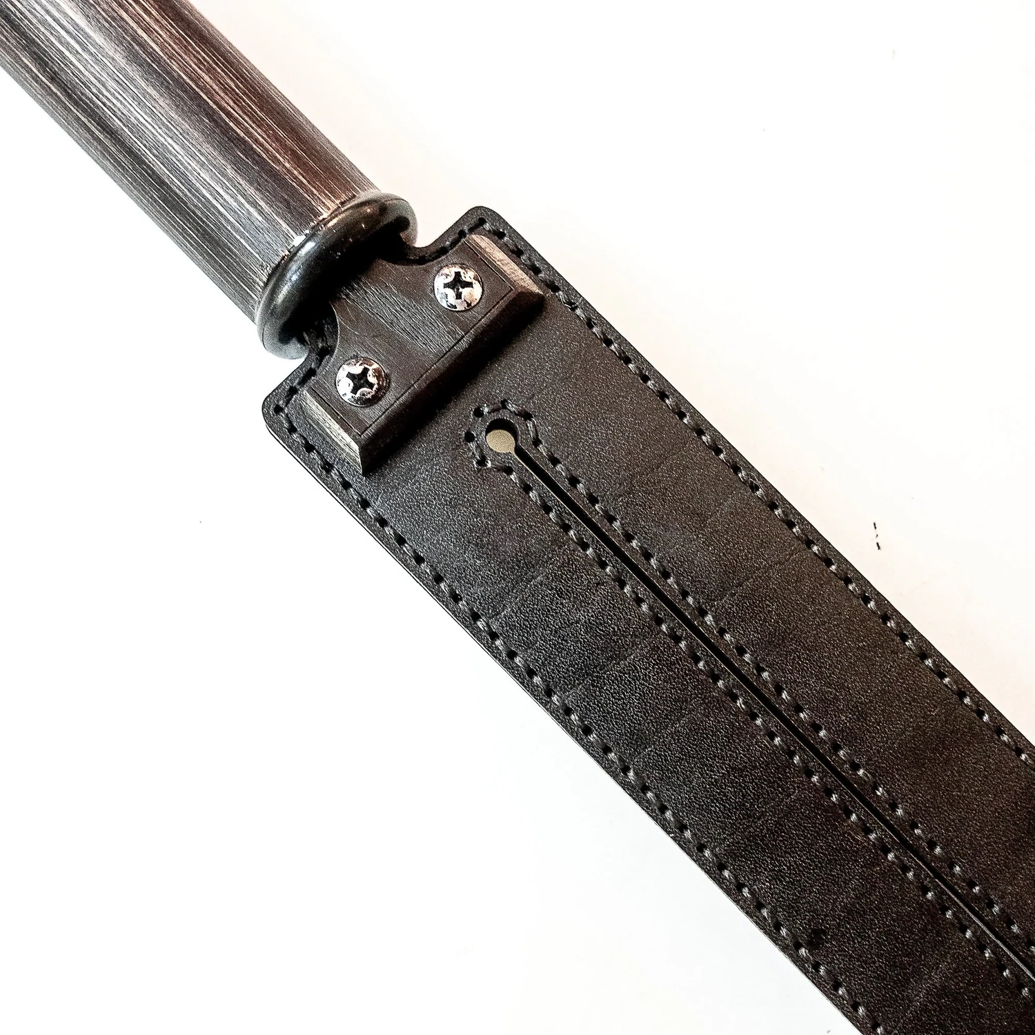 Tawse/Heavy/Schwarz. 51cm/20&quot;, aus 2 x 4mm starkem Leder