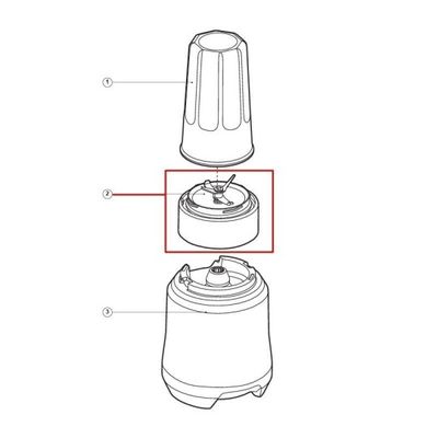 Blender cup base with blades for Sage BPB550, 620BAL