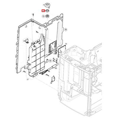 Gasket for Water Tank Connector Melitta, Nivona, Jura, Siem