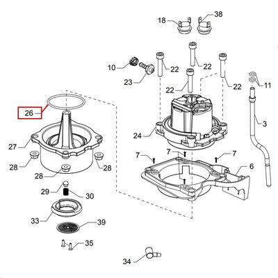 Saeco Philips Heating Element Gasket Poemia