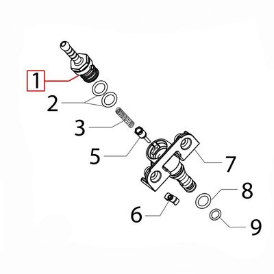 Saeco Philips Connector with Outlet for Press HD8643,
