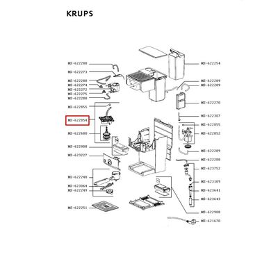 Krups Coffee Brewing Unit, Diffuser XP52, XP56