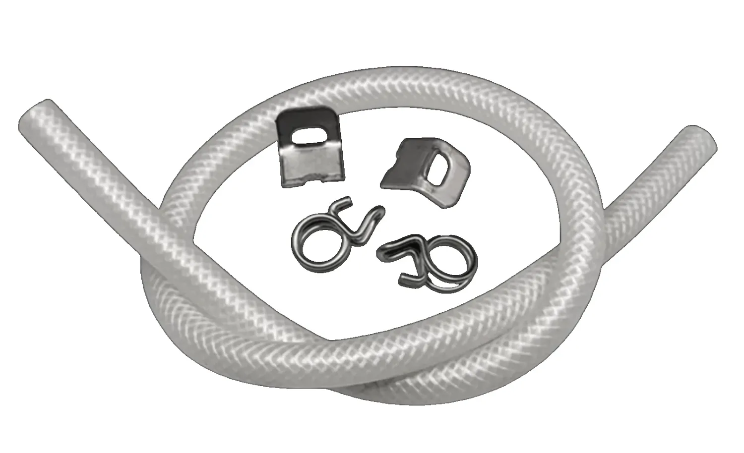 Share Set of 1 Meter Fabric Hose and 2 full Clamps for Jura Coffee Machines