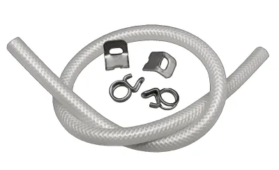 Share Set of 1 Meter Fabric Hose and 2 full Clamps for Jura Coffee Machines