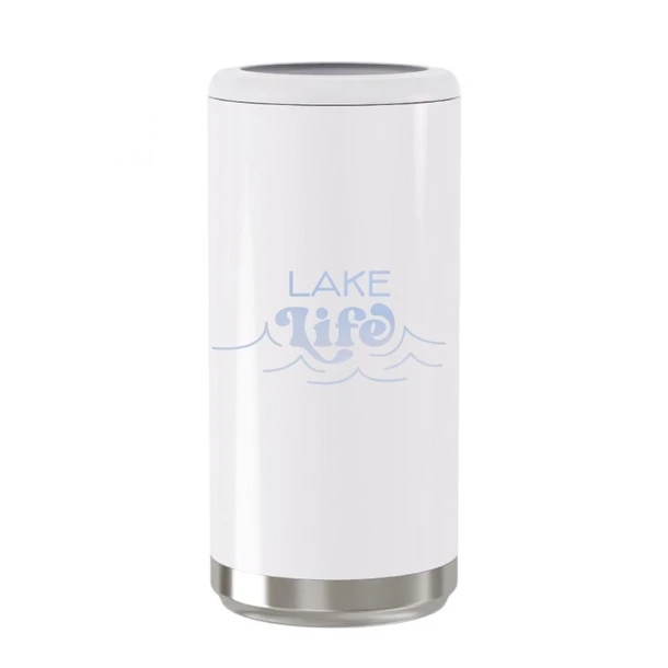 Lake Life Stainless Steel Skinny Can Cooler