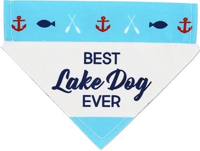 Best Lake Dog Canvas Bandana