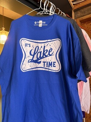BOLD blue LAKE TIME T-shirt