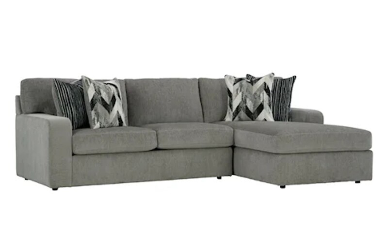 HYNDE 2-PIECE CONTEMPORARY L-SHAPE SECTIONAL SOFA