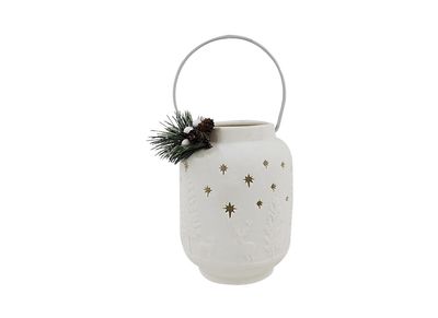 Decorative LED Ceramic Hanging Lantern For Outdoor Or Indoor Use