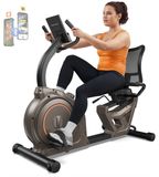 Niceday Recumbent Exercise Bike, Recumbent Bike for Home, Recumbent Stationary Bike 400LBS Weight Capacity, Magnetic Recumbent Bike with Smart APP, LCD Monitor, Heart Rate Handle